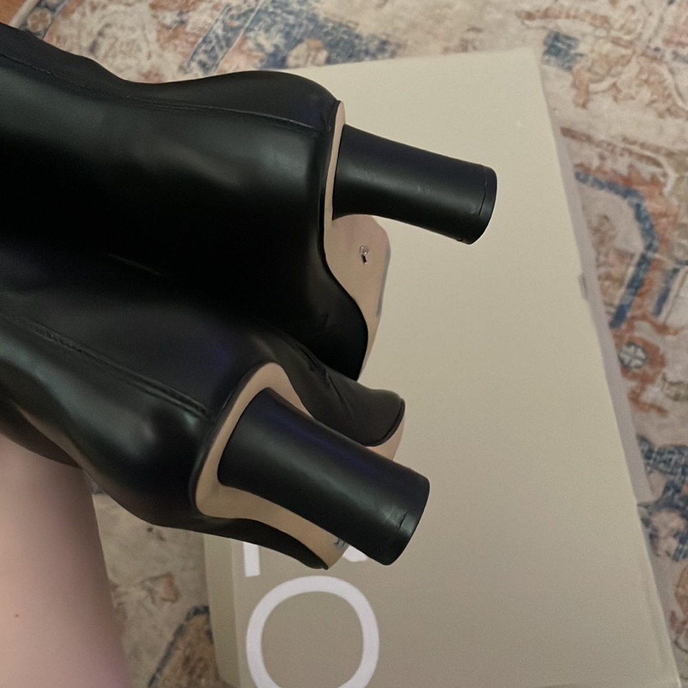 Nwt-Arezzo Women's Leny Boot Mid Block, Size 9.5 - image 7